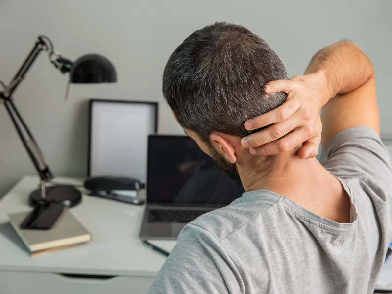 Camel City Chiropractic treating neck pain in Hudsonville