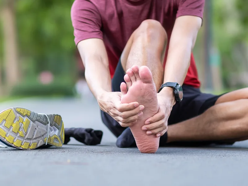 Camel City Chiropractic treating plantar fasciitis in Hudsonville